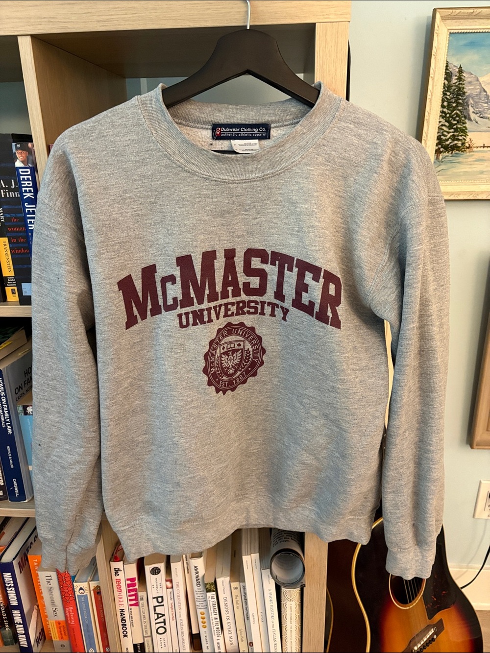 Vintage McMaster University Gray Crewneck Sweatshirt